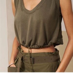 *NWT* ZARA SRPLS CMBNT/TOP IN OLIVE